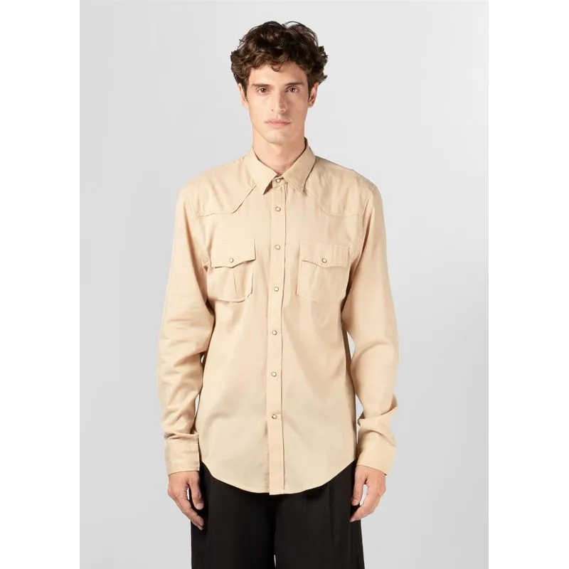 Camisa travel shirt ml - marrom - P