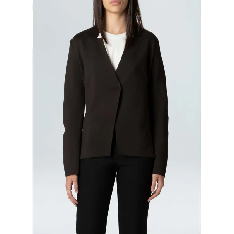 Blazer double liso - preto - G