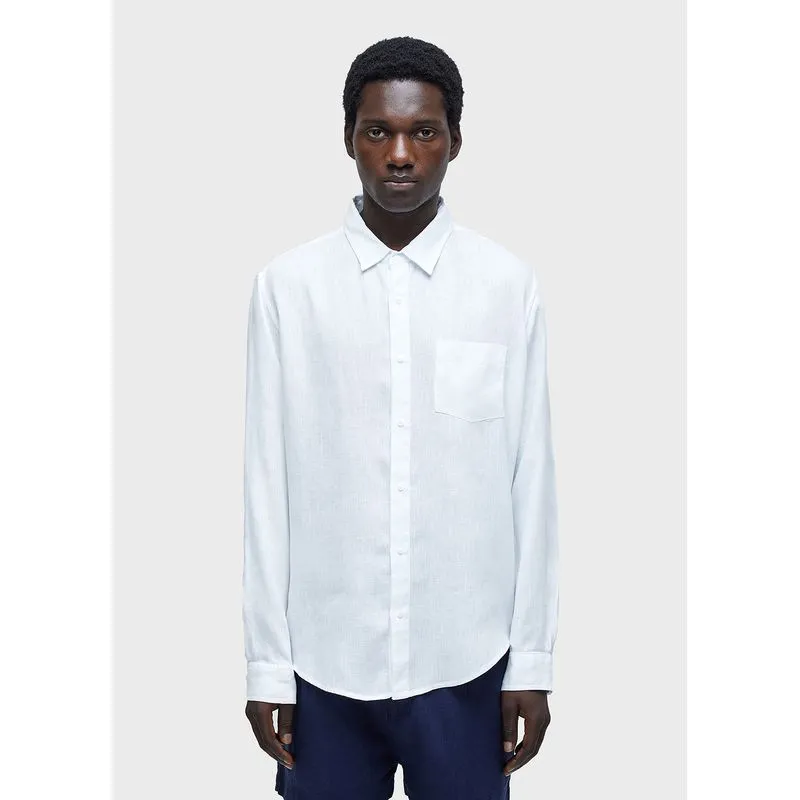 Camisa classic linen Camisa masc classic linen ml - branco - GG