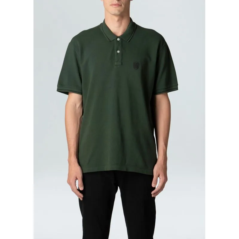 Polo mini brasão embossed Polo masc mini brasao embossed mc - verde forest - P