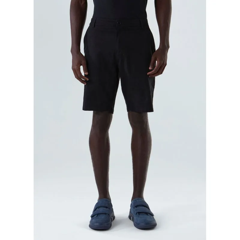 Bermuda alfaiataria basic linen - preto - 44