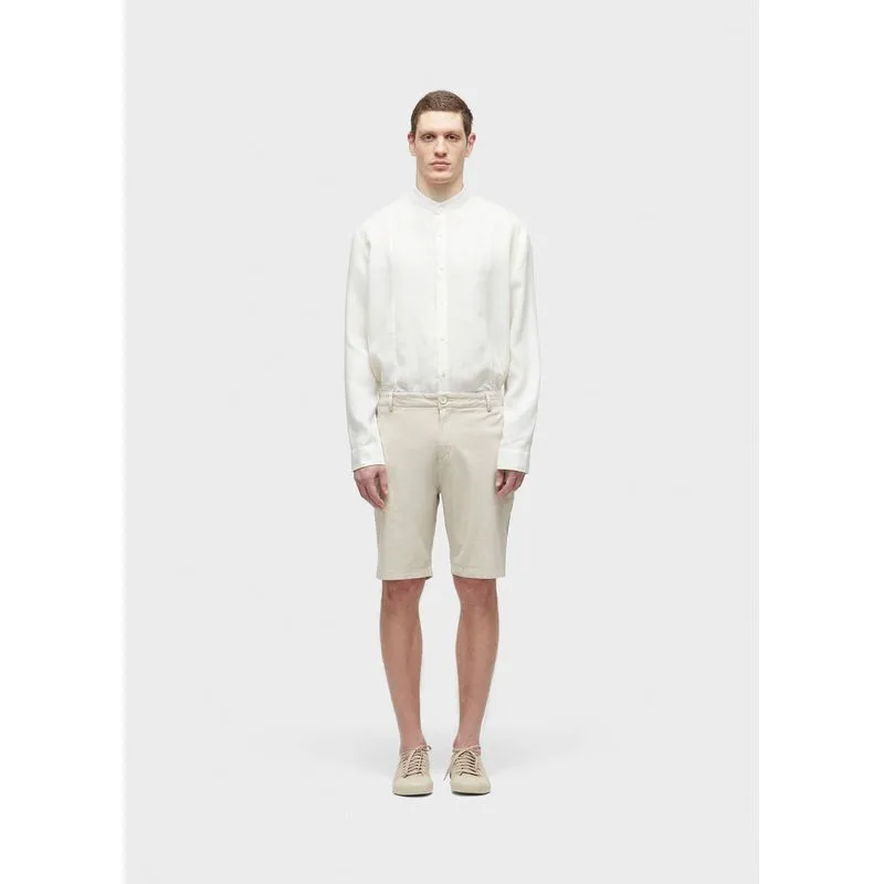 Bermuda alfaiataria basic linen - natural - 46