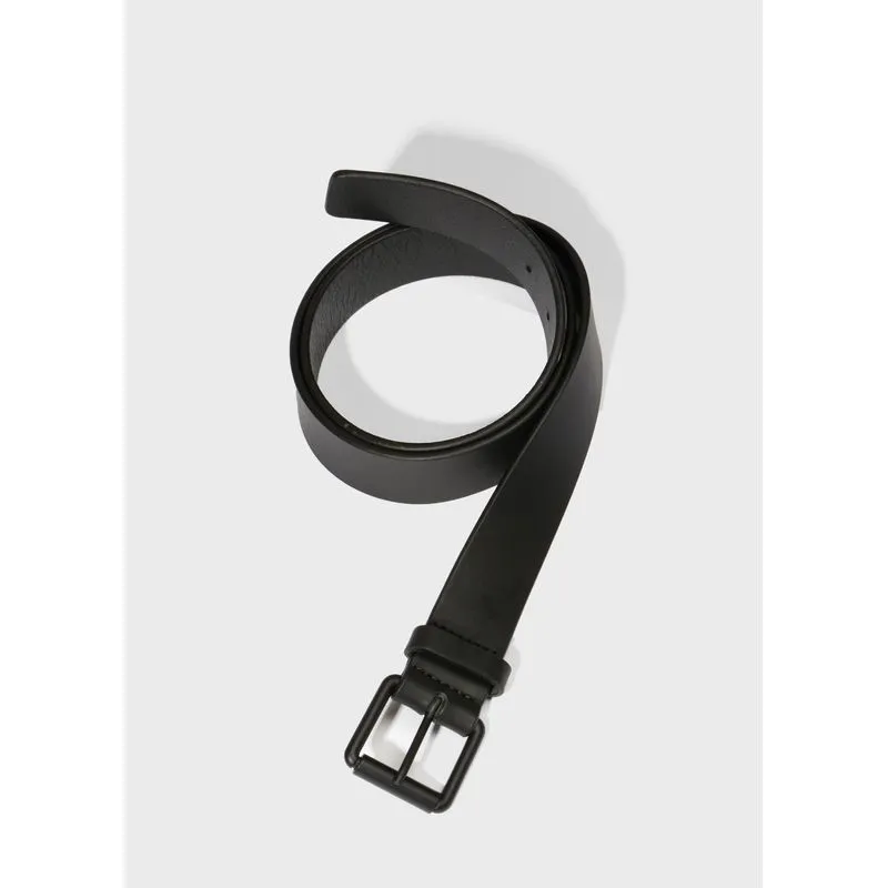 Cinto couro simple - preto - 90
