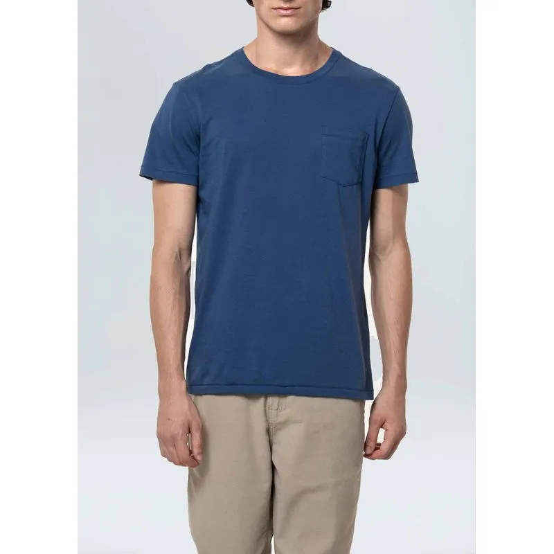 T-shirt supersoft pocket mc - azul atlantico - G