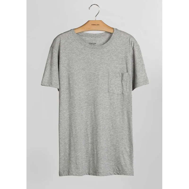 T-shirt supersoft pocket mc - cinza - M