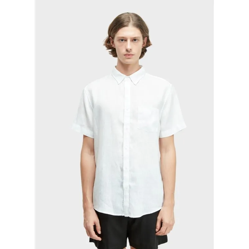 Camisa classic linen mc - branco - G