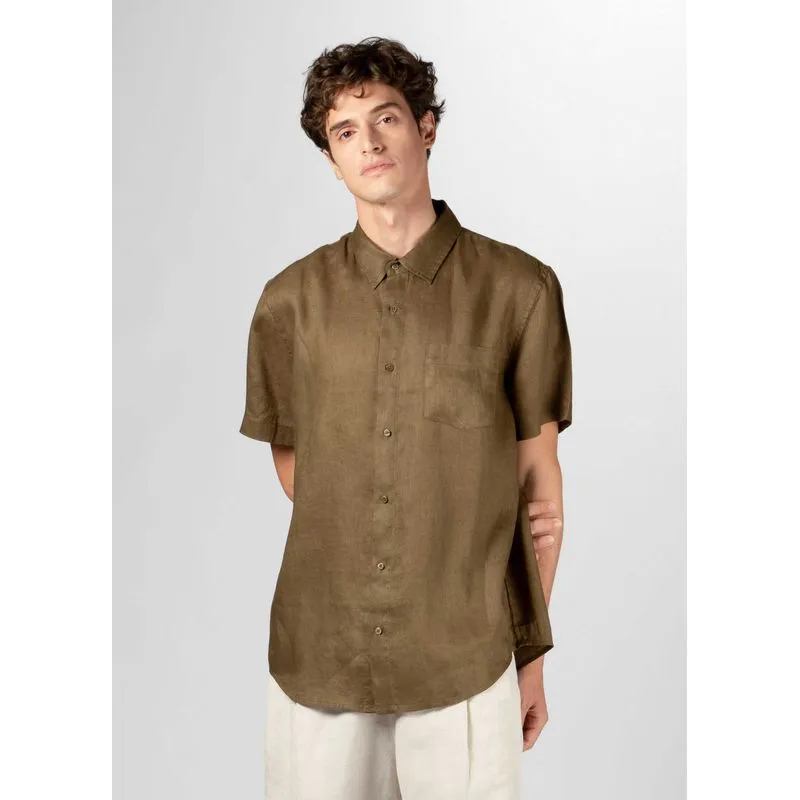 Camisa classic linen mc - grama - PP