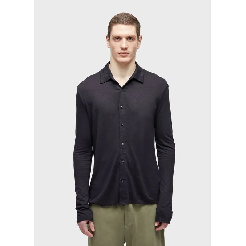 Camisa rustic linen - preto - M