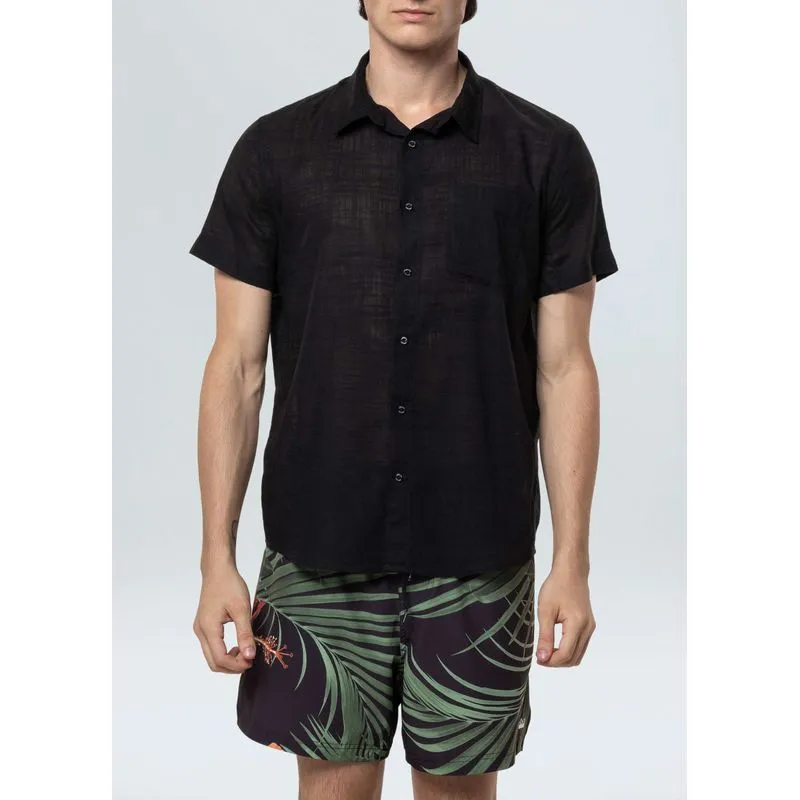 Camisa texture color mc - preto - M