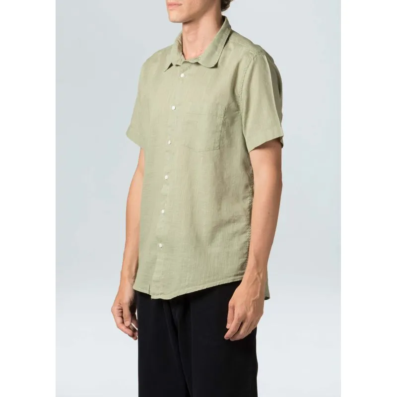 Camisa texture color mc - verde - P
