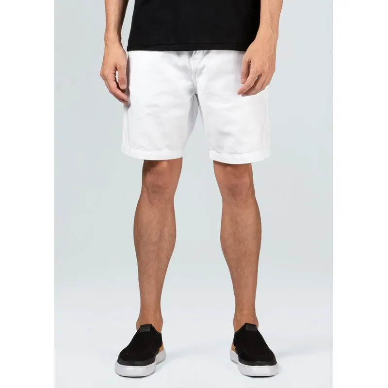 Bermuda alfaiataria e-basics - branco - 40