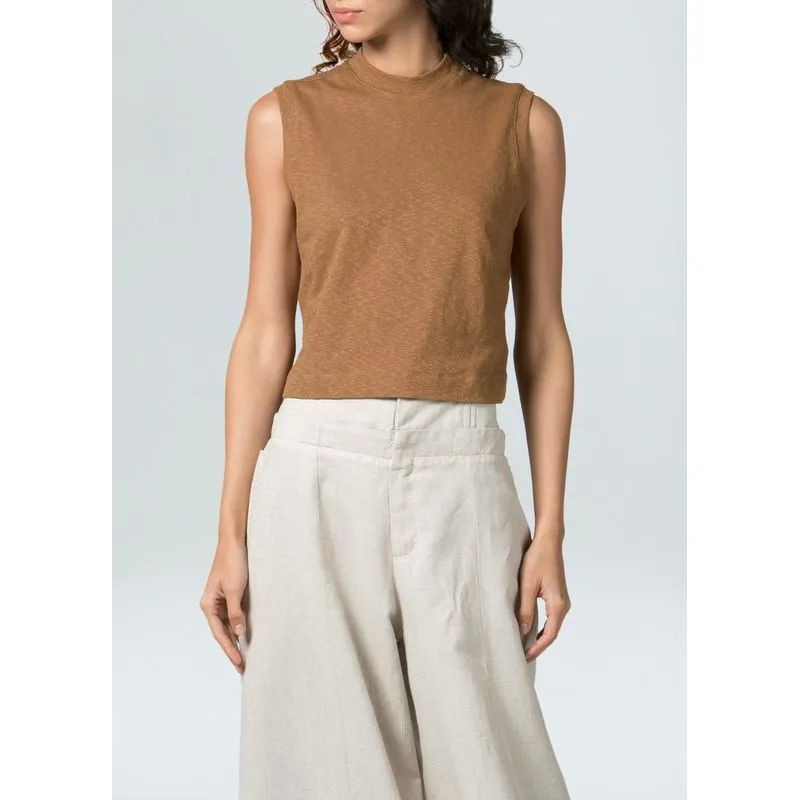 Blusa cropped rustic - madeira - P