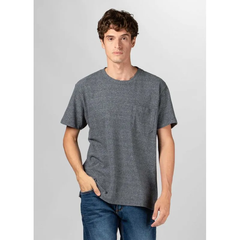 T-shirt eco rustic pocket - azul - P