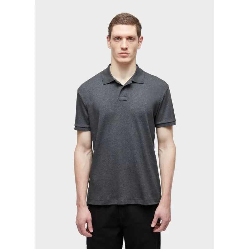 Polo supersoft - cinza mescla escuro - PP