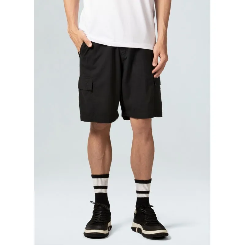 Bermuda cargo cotton linen new - preto - 48