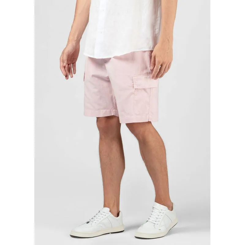 Bermuda cargo cotton linen new - rosa - 44