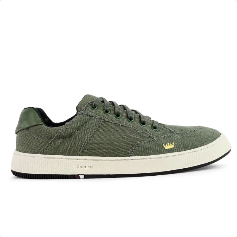Tênis Osklen Soho Lona Lisa Masculino 40 / Verde Militar