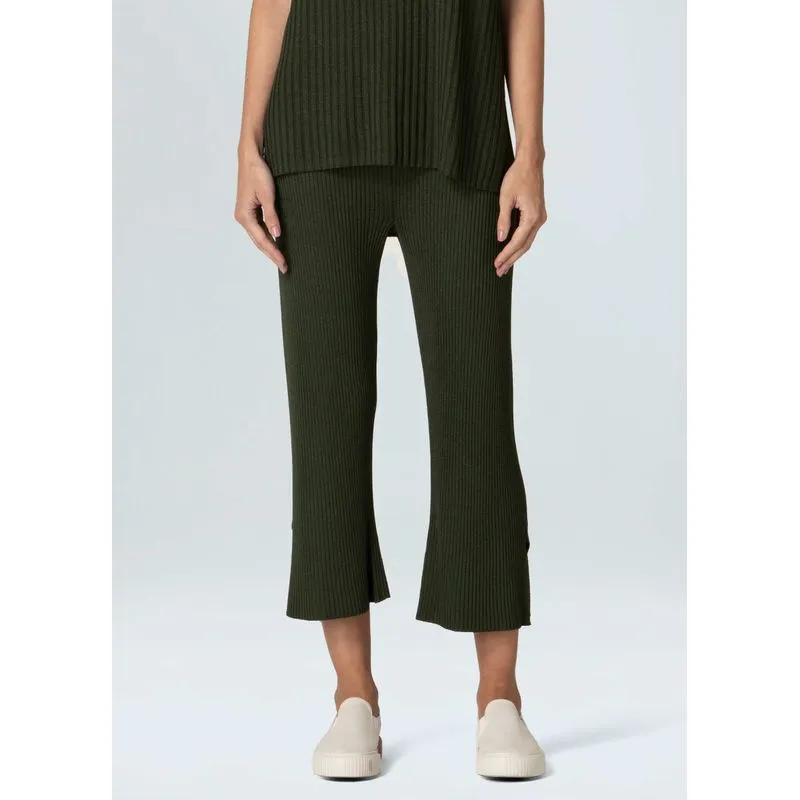 Calça rayon rib Calca fem rayon rib - verde forest - G