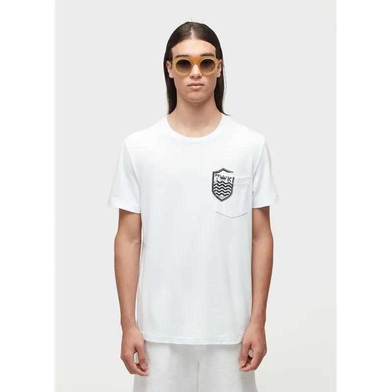 T-shirt bolso brasão T-shirt bolso brasao mc - branco - P