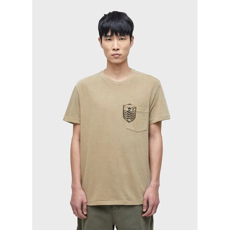 T-shirt bolso brasão T-shirt bolso brasao mc - areia - GG