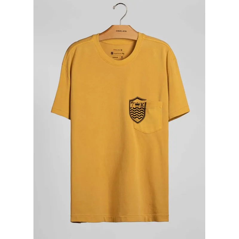 T-shirt bolso brasão T-shirt bolso brasao mc - laranja - P