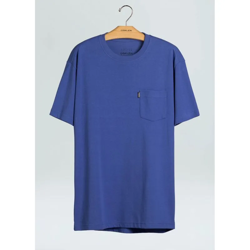 Big shirt color pocket - azul - P