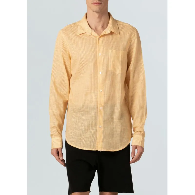 Camisa striped rough ml - amarelo - GG
