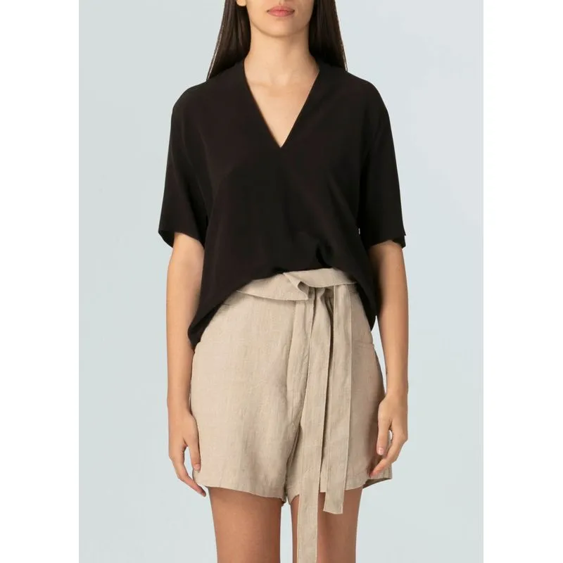Camisa classy silk Camisa mc classy silk - preto - P
