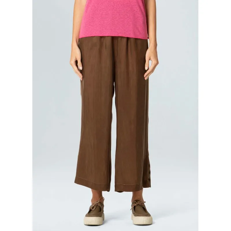 Calça placket cupro Calca placket cupro - bege - M
