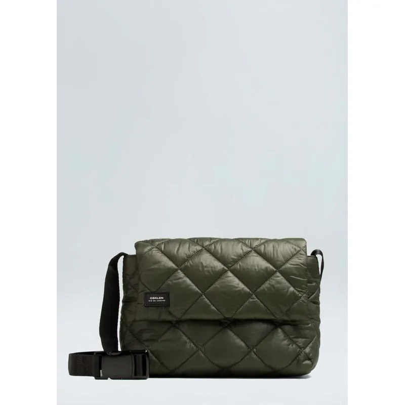 Bolsa nylon crossbody matelassê Bolsa nylon crossbody matelasse - verde forest - UN