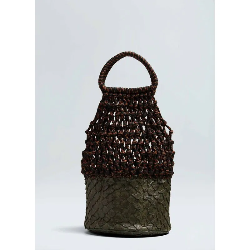 Tatajuba macrame bag - verde forest - UN