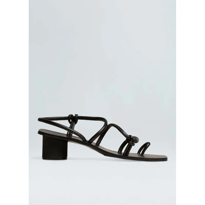 Sandália mid rolote couro Sandalia mid rolote couro - preto - 38