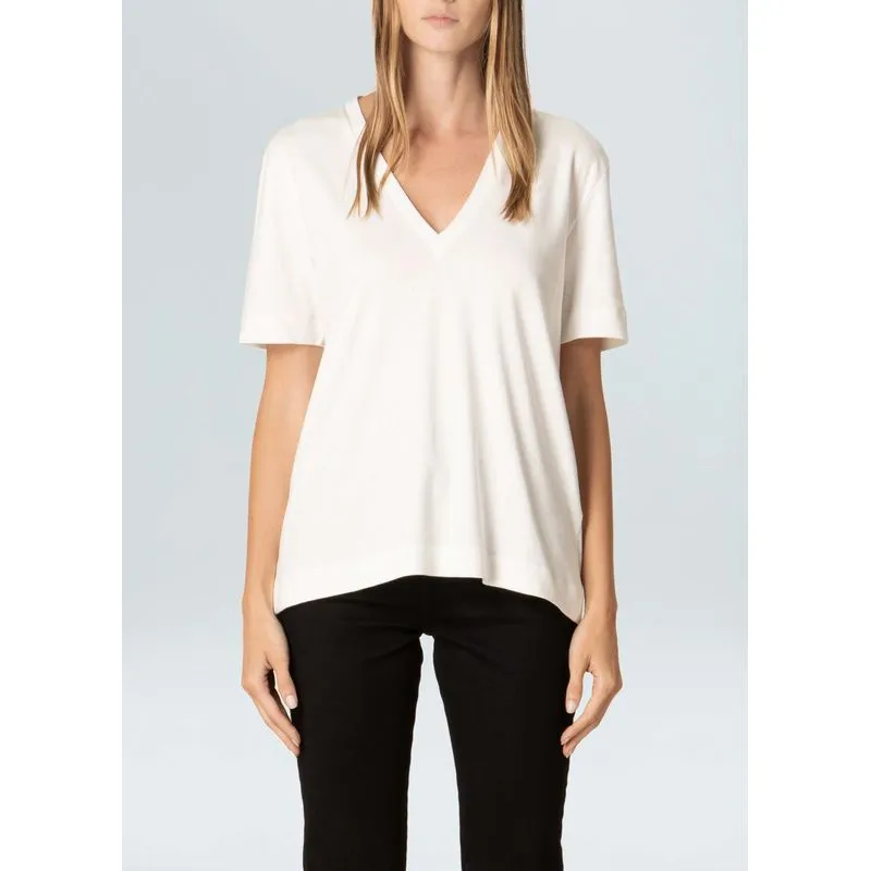 Blusa dec v e-basics Blusa mc dec v e-basics - off white - G