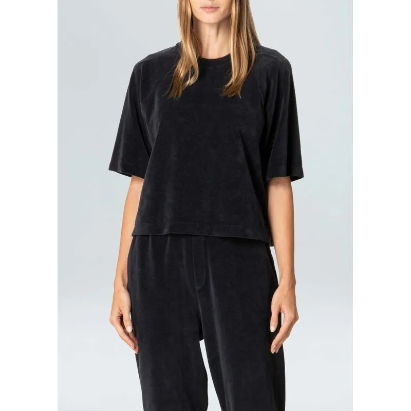 Blusa velvety sport - azul marinho - M