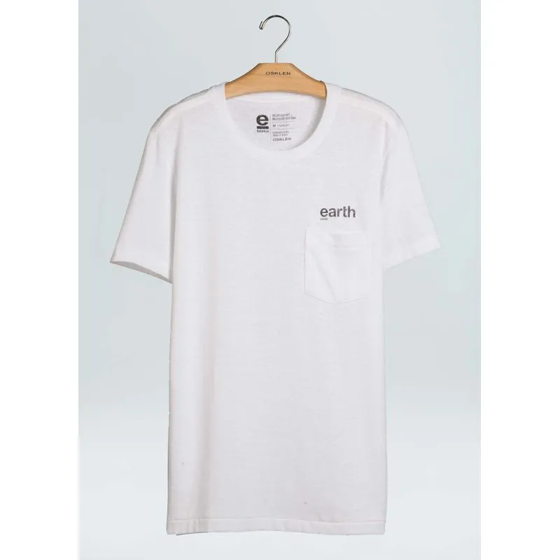 T-shirt eco rust earth pocket - off white - G