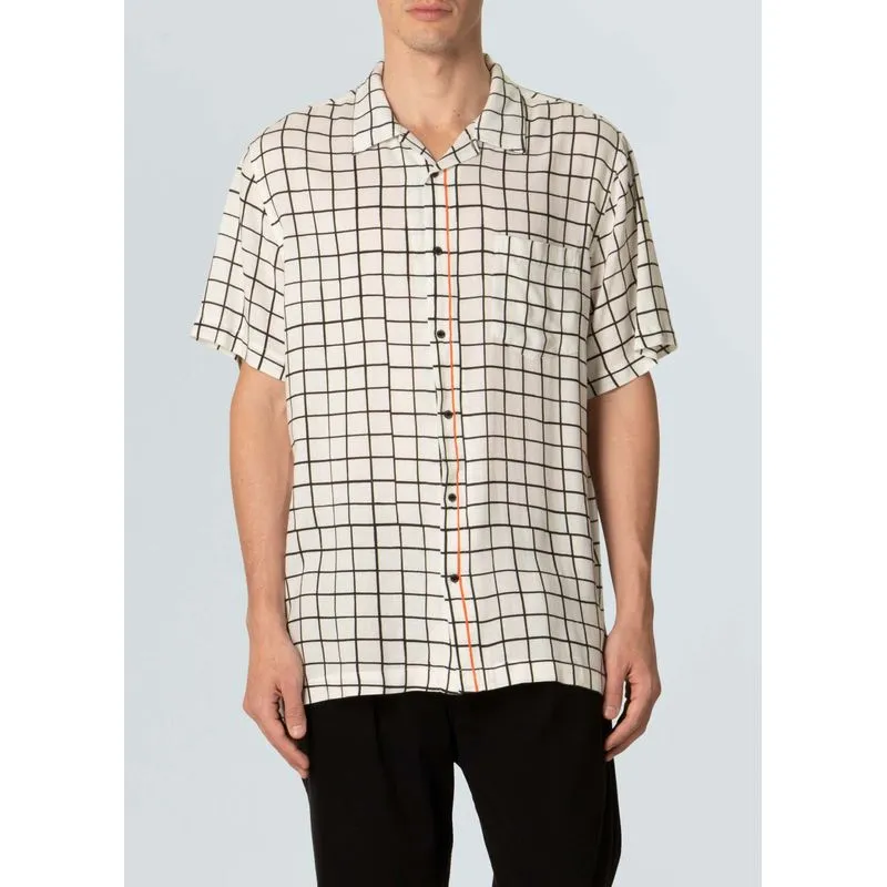 Camisa grid light mc - off white - GG