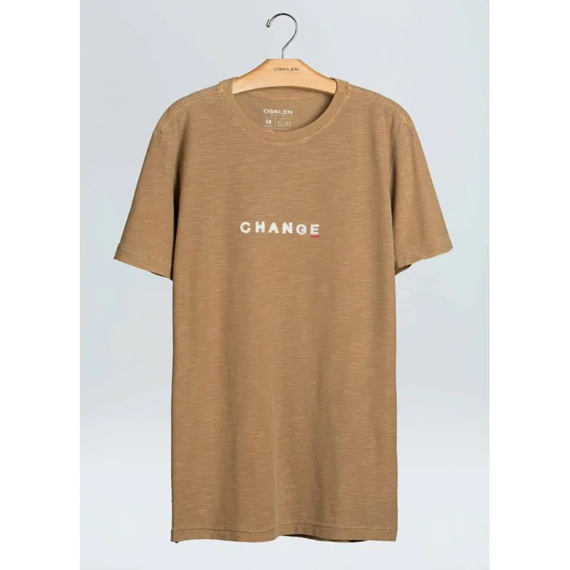 T-shirt rough change - bege - G