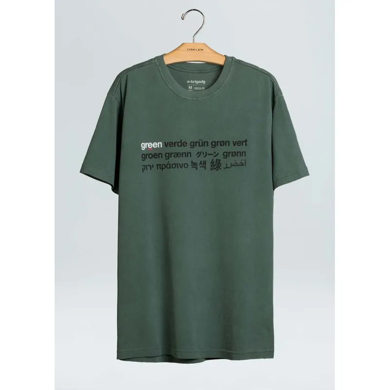 T-shirt stone verde - verde forest - GG