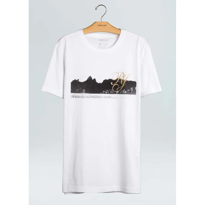 T-shirt stone vintage rio de janeiro - branco - GG
