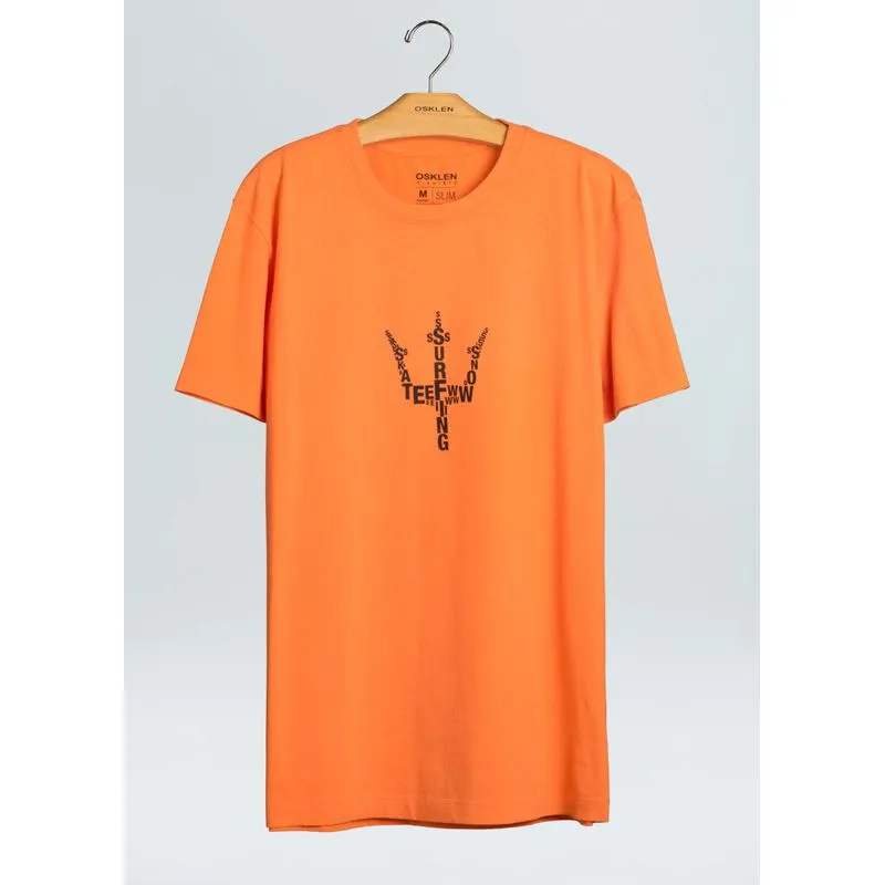 T-shirt vintage tridente tri - laranja - GG