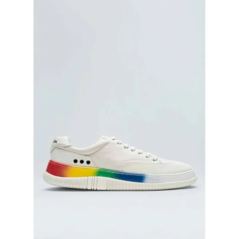 Tênis hybrid laces color stripes Tenis hybrid laces color stripes masc - off white - 39