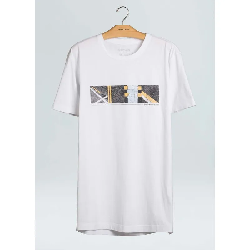 T-shirt vintage street frames - branco - P