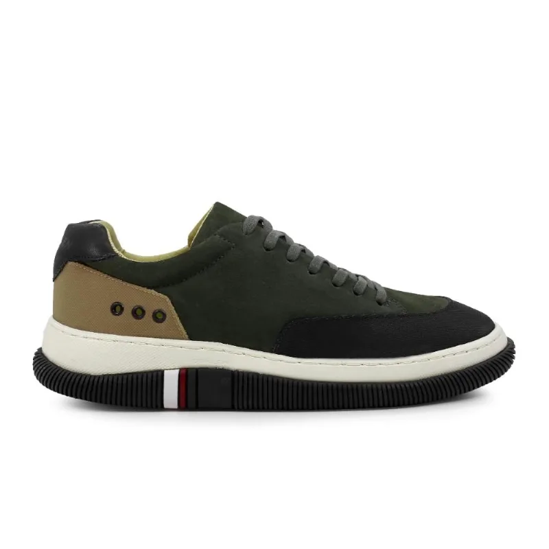 Tênis Osklen Hybrid Laces Nobuck Masculino 39 / Verde Militar / Preto