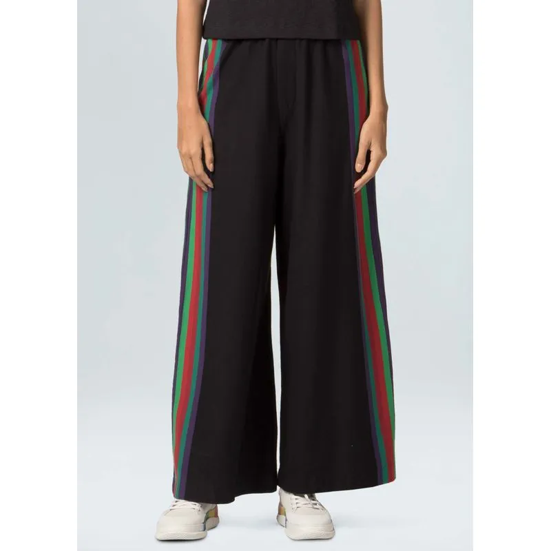 Calça color stripes - preto - G