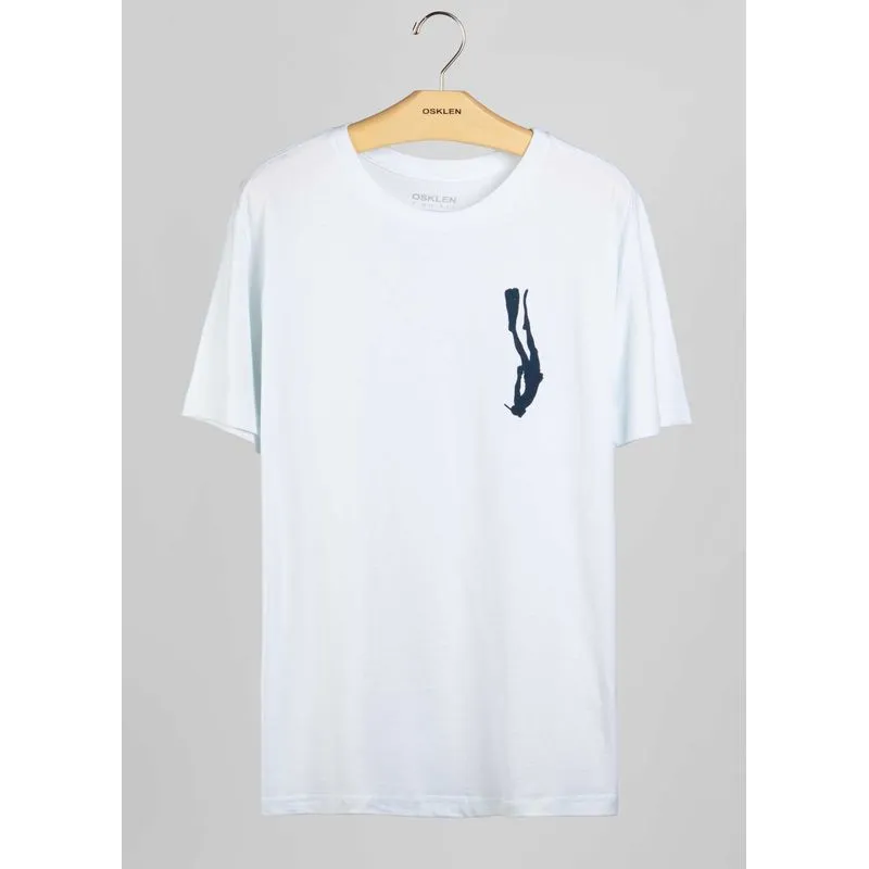 T-shirt light stone diver - branco - GG