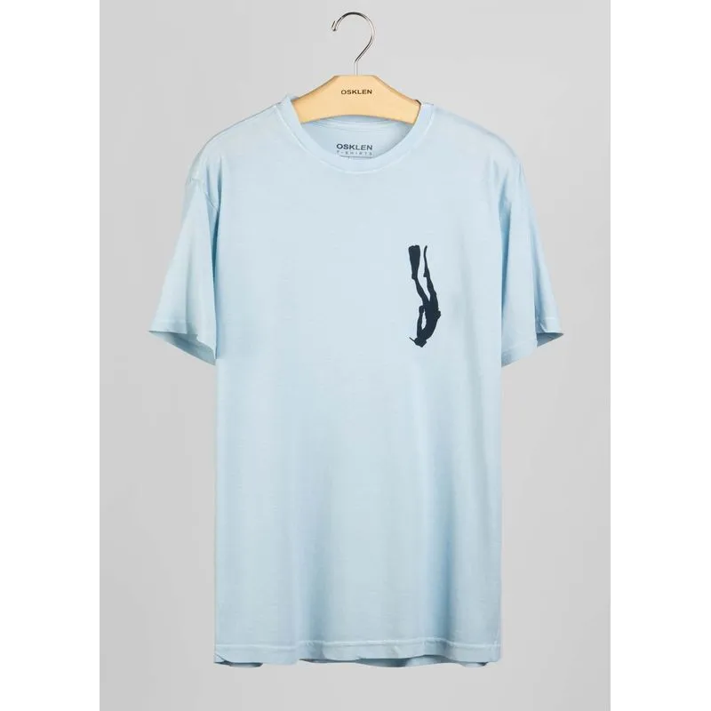 T-shirt light stone diver - azul - P
