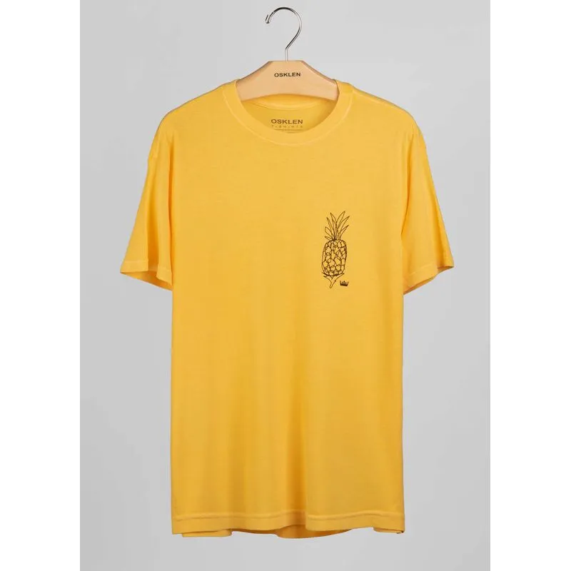 T-shirt light stone naif abacaxi - laranja - PP