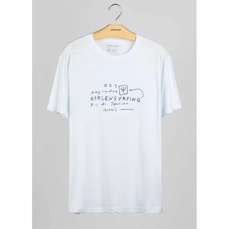 T-shirt light stone surf local - branco - P