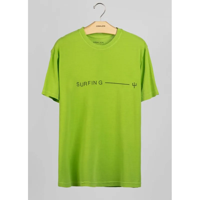 T-shirt light stone surfing - verde - G