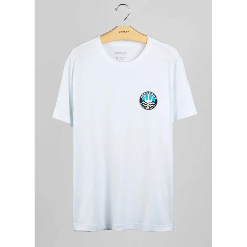 T-shirt light stone arpoador selo - branco - GG